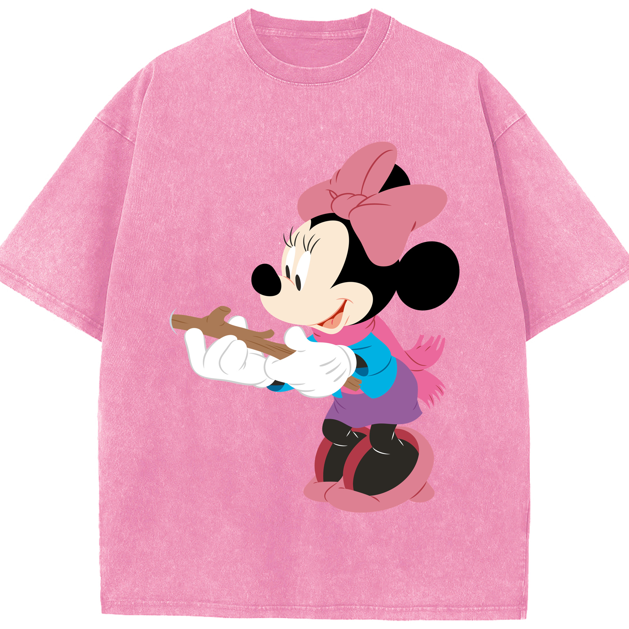 （画像用） ミッキーマウス Mickey Mouse 綿100% ヴィンテージ風 半袖Tシャツ（フロントプリント）